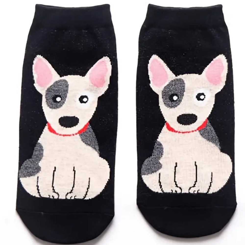 NEW 5 Pack DOG Print Ankle Socks 5-Pack! Size 5-10 - Picture 2 of 12